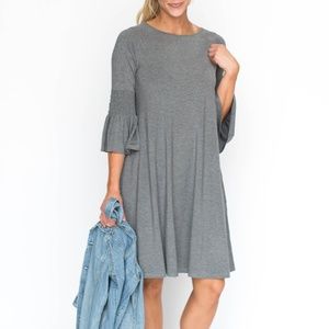 Bloom Dress Heather Grey